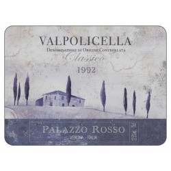 Vino Italiano Valpolicella wine label design of classic corkbacked tablemats